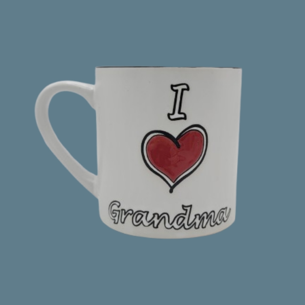 I Love Grandma Mug Red Interior Spectrum Designz 2017 Gift Coffee Cup Oversize